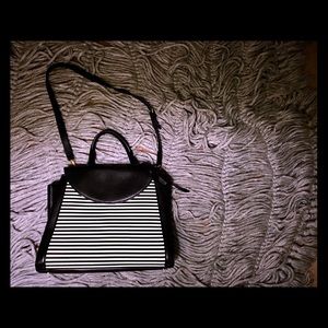 Kate Spade ♠️ Large Crosswalk Stripe Satchel